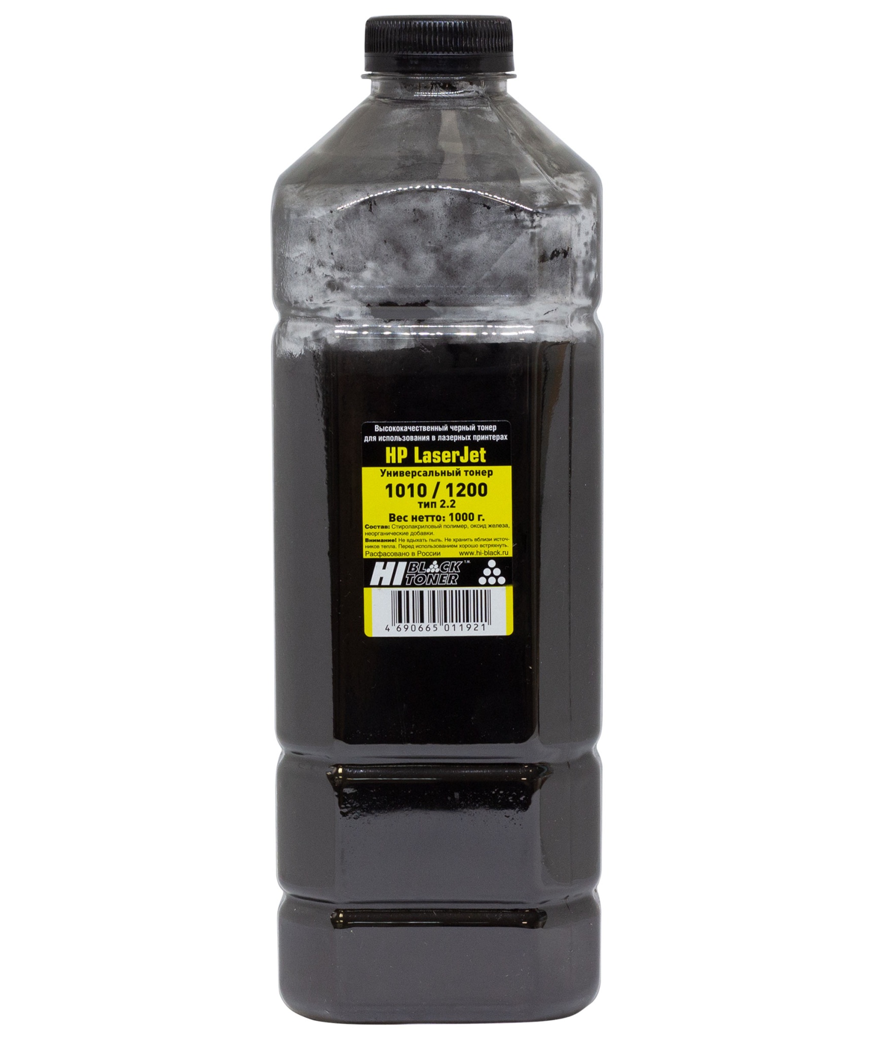 Тонер универсальный Hi-Black для HP LJ 1010/ 1200, Тип 2.2, чёрный (1000 гр.)