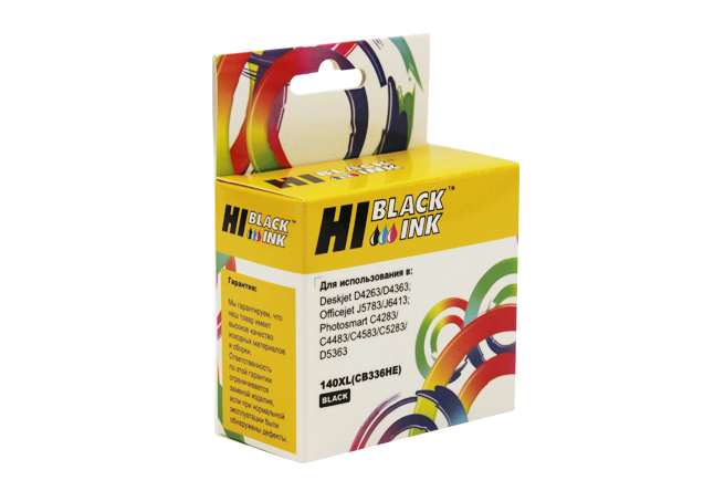 Картридж Hi-Black (HB-CB336HE) для HP Photosmart C4283/ C5283/ D5363, OfficeJet J5783/ J6413, DeskJet D4263, №140XL, чёрный