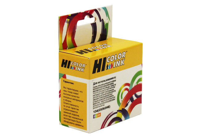 Картридж Hi-Black (HB-C9363HE) для HP DeskJet 6543/ 5743/ PhotoSmart 8153/ 8453, №134, трёхцветный