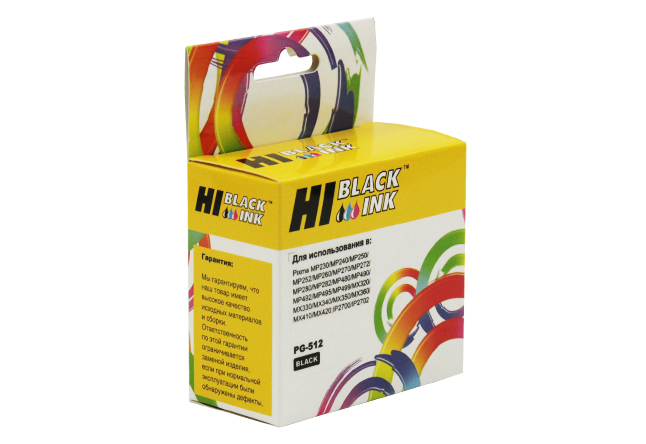 Картридж Hi-Black (HB-PG-512BK) для Canon PIXMA MP240/ MP260/ MP480, чёрный