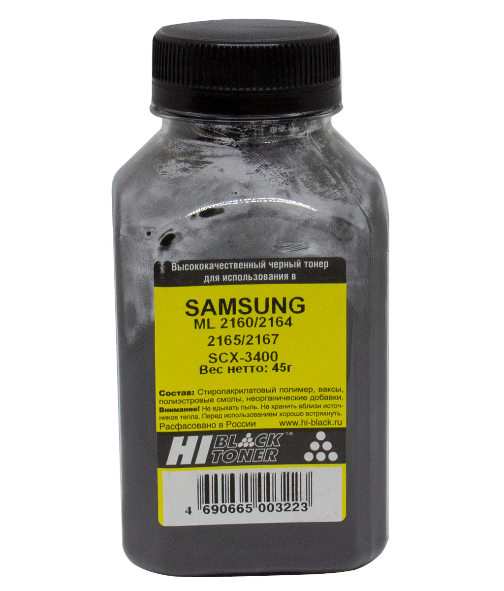 Тонер Hi-Black (MLT-D101S) для Samsung ML-2160/ 2164/ 2165/ 2167/ SCX-3400, чёрный, 45 г.