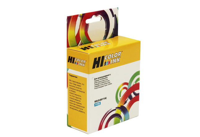 Картридж Hi-Black (HB-C4911A) для HP DesignJet 500/ 800, №82, голубой