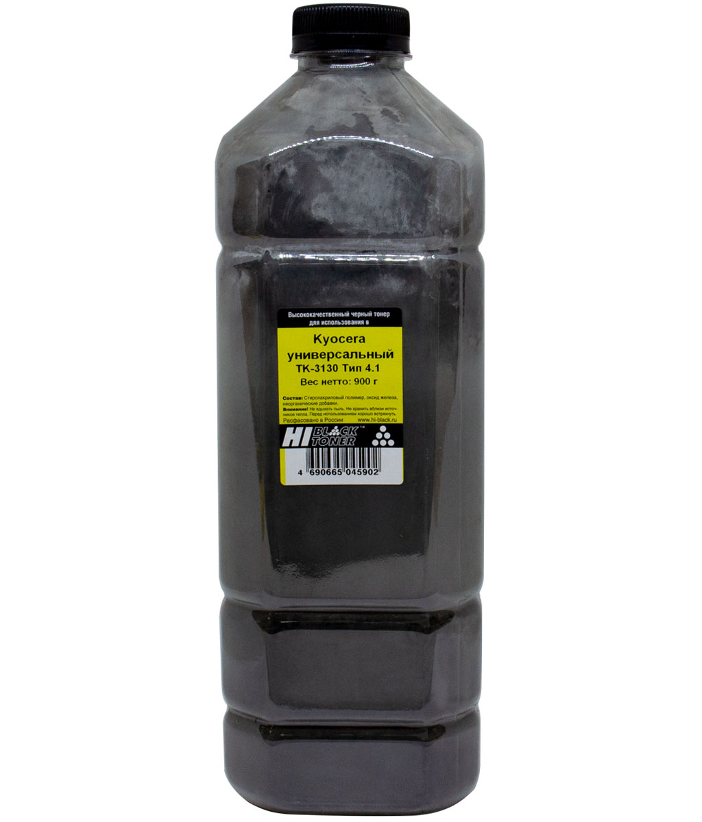 Тонер универсальный Hi-Black (TK-3130) для Kyocera FS-4200DN/ 4300, Тип 4.1, чёрный (900 гр.)