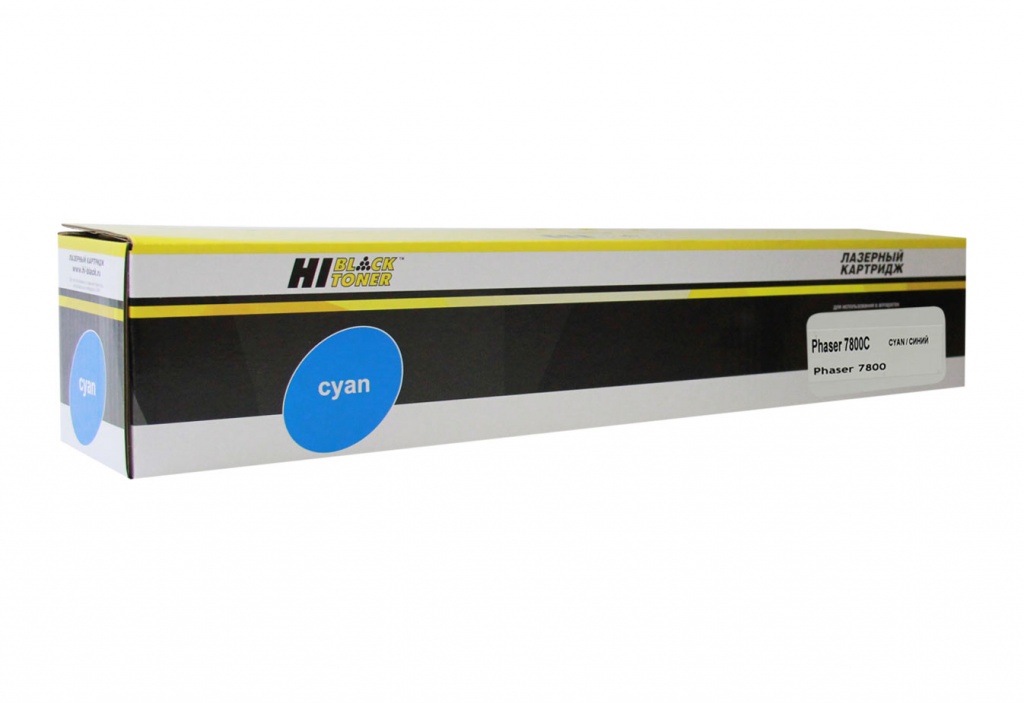 Тонер-картридж Hi-Black (HB-106R01570) для Xerox Phaser 7800, голубой, 17200 страниц, совместимый