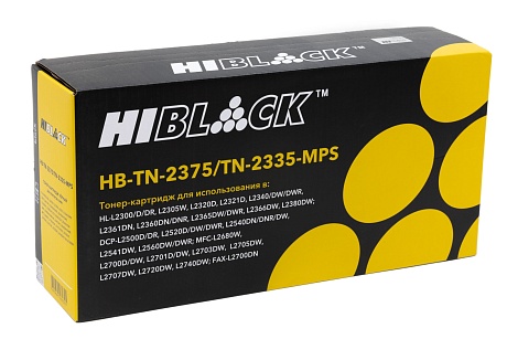 Тонер-картридж Hi-Black (HB-TN-2375-TN-2335-MPS) для Brother HL-L2300/ 2305/ 2320/ 2340/ 2360, чёрный (10000 стр.)