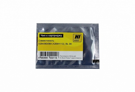 Чип Hi-Black картриджа (X264H11G) для Lexmark X264/ X363/ X364, чёрный (9000 стр.)