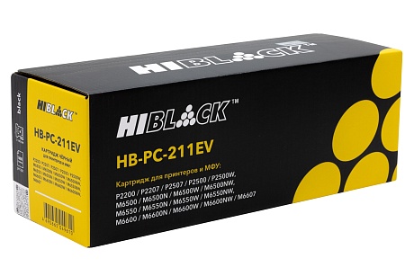 Картридж Hi-Black (HB-PC-211EV) для Pantum P2200/ P2207/ P2500/ M6500/ M6550 (211P), чёрный (1600 стр.)
