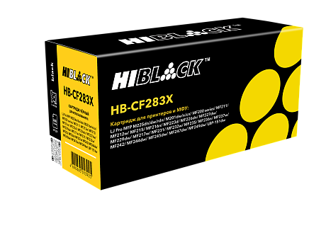Картридж лазерный Hi-Black (HB-CF283X) для HP LJ Pro M225MFP/ M201/ Canon 737, чёрный (2400 стр.)